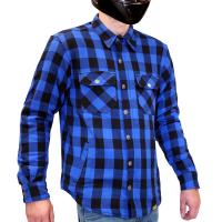 MCP Моторубашка мужская Rebel Full kevlar, черно-светло синий в Ульяновске