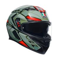 AGV Шлем K3 Decept Matt Black/Green/Red в Ульяновске