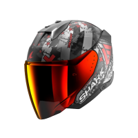 Shark Шлем Skwal I3 Jet Hellcat Mat Black/Chrome/Red в Ульяновске