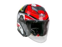 AiM Шлем открытый JK526 Red/Grey/Black в Ульяновске
