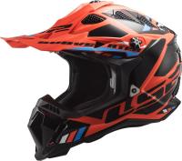 LS2 Мотошлем MX700 Subverter Evo Stomp Черно-оранжевый в Ульяновске