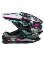 AiM Шлем кроссовый JK803 Multicolor Black/Blue в Ульяновске