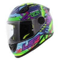 LS2 Мотошлем FF812 Kid Svent Blue Green в Ульяновске