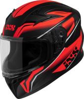 IXS Шлем 136 2.0 Kids Star 2 Черно-красно матовый в Ульяновске