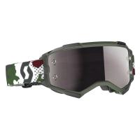 Scott Очки кроссовые Fury dark green/white silver chrome works в Ульяновске