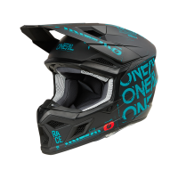 Oneal Шлем кроссовый 3Series Static черный/бирюзовый в Ульяновске