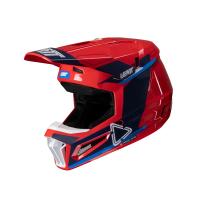 Leatt Шлем кроссовый детский Helmet Kit Moto 3.5 Jr V25 Royal в Ульяновске