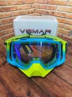 Scout Vemar Маска кросс MJ-1024-1 сине-желтая в Ульяновске