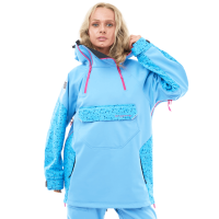 Dragonfly Куртка-анорак сноубордическая DF Uktus Woman Blue - Pink в Ульяновске