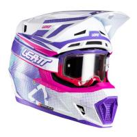 Leatt Шлем кроссовый  7.5 V26 Purple + очки Velocity 4.5 в Ульяновске