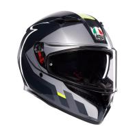 AGV Шлем K3 Shade Grey/Yellow Fluo в Ульяновске