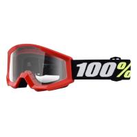 100% Очки детские Strata Mini Goggle Red/Clear Lens 2025 в Ульяновске