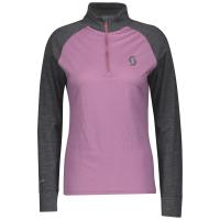 Scott Термокофта женская  Zip Defined Merino dark grey melange/cassis pink в Ульяновске