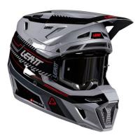 Leatt Шлем кроссовый 8.5 Grey V26 + очки Velocity 5.5 в Ульяновске