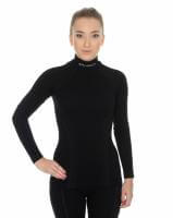 Brubeck Футболка женская дл.рукав Wool Merino 78% Черный в Ульяновске