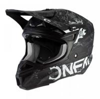 Oneal Шлем кроссовый 5Series Polyacrylite Черный/Белый в Ульяновске