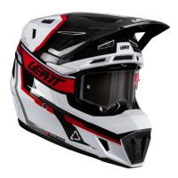Leatt Шлем кроссовый  7.5 V26 White-Red + очки Velocity 4.5 в Ульяновске