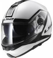 LS2 Мотошлем снегоходный FF325 Strobe Electric Snow Civik Черный/Белый в Ульяновске
