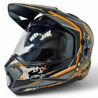 AIM Шлем кросс/эндуро JK802S Orange/Grey/Black в Ульяновске