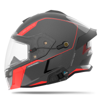 509 Шлем Delta V Carbon Commander с подогревом Racing Red в Ульяновске