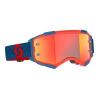 Scott Очки кроссовые Fury dark blue/neon red/orange chrome works в Ульяновске
