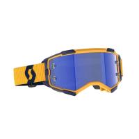 Scott Очки кроссовые Fury dark yellow/dark blue/blue chrome works в Ульяновске