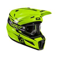 Leatt Шлем кроссовый 3.5 V26 Neon Yellow + очки Vizion 3.5 в Ульяновске