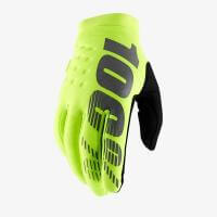 100% Мотоперчатки текстильные подростковые Brisker Youth Glove Fluo Yellow в Ульяновске