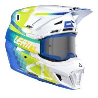 Leatt Шлем кроссовый  7.5 V26 Pixel Blue + очки Velocity 4.5 в Ульяновске