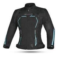 Dimox Мотокуртка текстиль Margo Women Black/Turquoise в Ульяновске