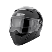 Simpson Шлем модуляр Darksome Gloss Black в Ульяновске