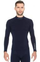 Brubeck Футболка мужская дл.рукав Wool Merino 78% Темно-Синий в Ульяновске