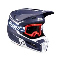 Leatt Шлем кроссовый детский 3.5 V26 Blue + очки Vizion 3.5 в Ульяновске
