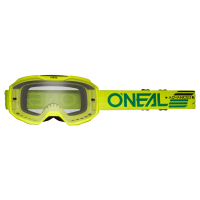 Oneal Маска кроссовая B-10 Solid V.24, желтый, прозрачные линзы Antifog, с защитой от уф лучей в Ульяновске