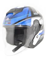 AiM Шлем открытый JK526 Blue/Grey/Black в Ульяновске