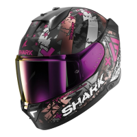 Shark Шлем Skwal i3 Hellcat Mat Black/Chrome/Violet в Ульяновске