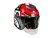 AiM Шлем открытый JK526 Red/Grey/Black в Ульяновске