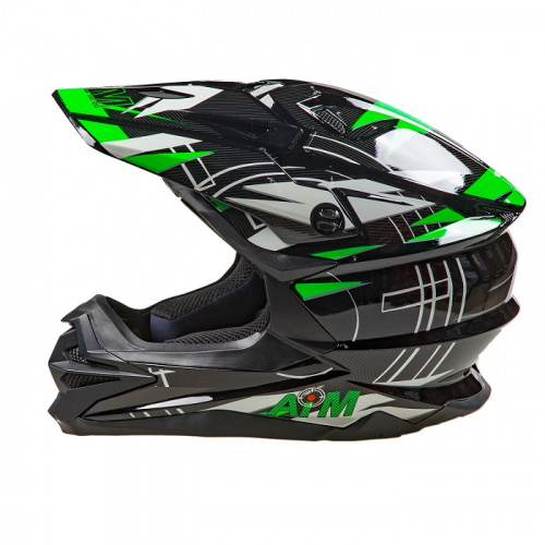 AiM Шлем кроссовый JK803S Green/Black в Ульяновске