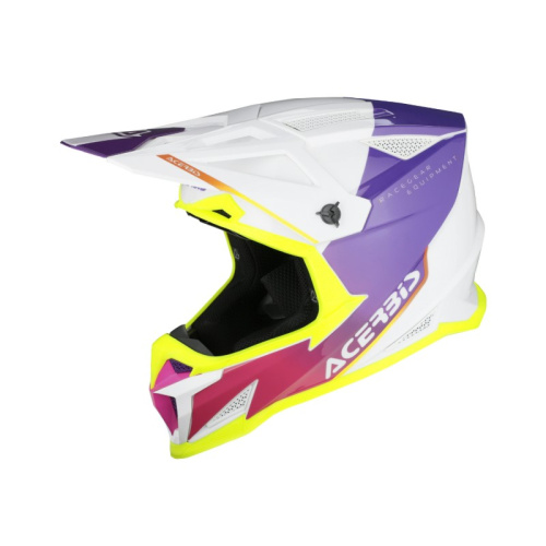 Acerbis Шлем T711 White/Purple в Ульяновске