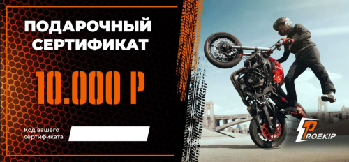 Подарочный сертификат Pro-Ekip.ru на 10.000р в Ульяновске