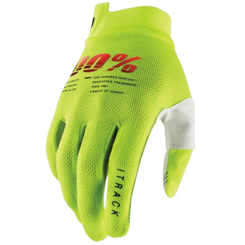100% Мотоперчатки текстильные ITrack Fluo/Yellow в Ульяновске