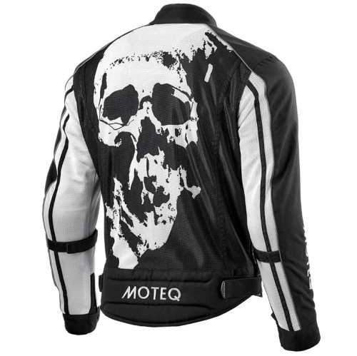 Moteq Мотокуртка текстильная сетка Rebel Черно-белая в Ульяновске
