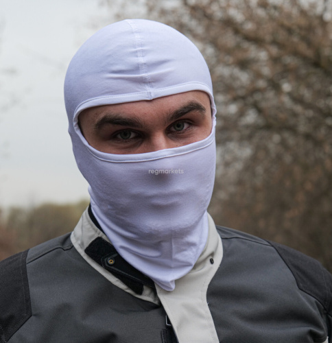 MotoLike Подшлемник Хлопок/Эластан Белый в Ульяновске