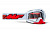 100% Маска кросс FMF Powerbomb Rocket White - прозрачная линза в Ульяновске