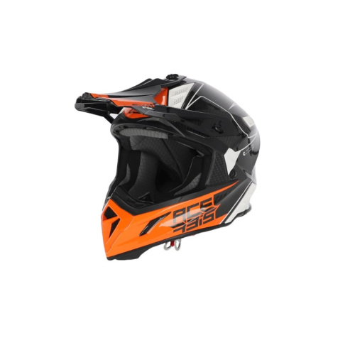 Acerbis Шлем Steel Carbon White/Orange в Ульяновске