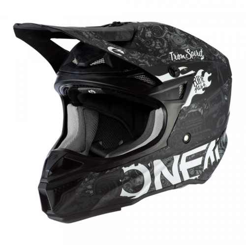 Oneal Шлем кроссовый 5Series Polyacrylite Черный/Белый в Ульяновске